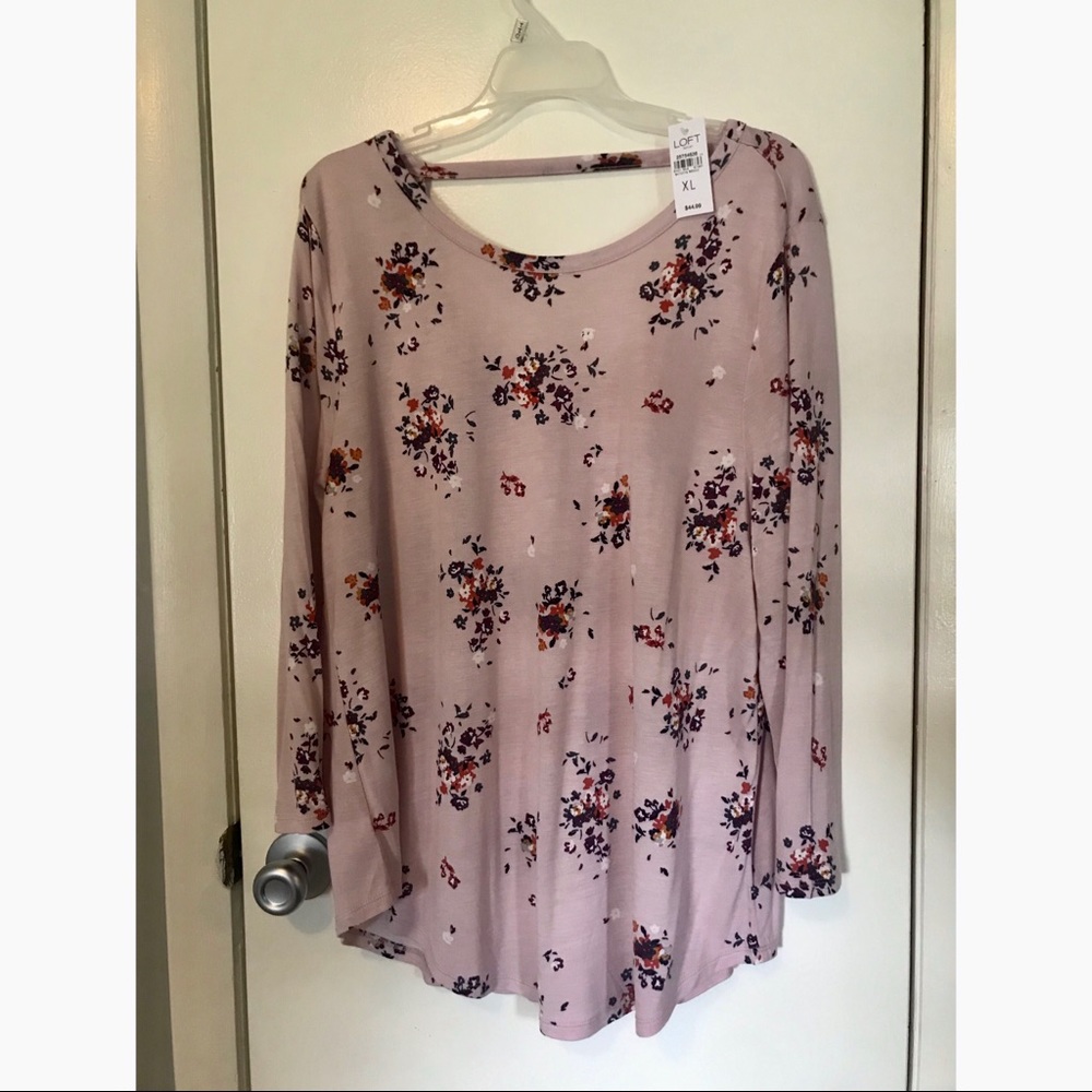 LOFT - Floral Pink Tunic